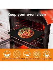 4/2 Packs Oven Mats, Thick, Heat-Resistant, And Non-Stick. 15.74 Inches / 12.99 Inches. Waterproof, Leak-Proof, And Easy-To-Clean Baking Mats/Gas Stove Bottom Protectors/Barbecue Mats. - Multicolor - View 3