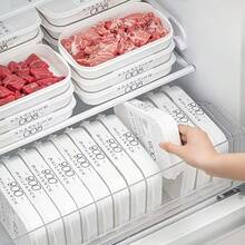 10 piezas Juego de recipientes reutilizables para almacenamiento de alimentos, 5 recipientes + 5 tapas, cajas de almacenamiento para refrigerador, recipientes para congelador con tapas, apilables, cajas de conservación de alimentos, recipientes para congelar carne, cajas para mantener la frescura de las frutas, cajas bento - Multicolor - Ver 2