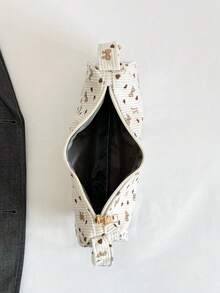 Minimalist Elegant Floral One Shoulder Bag - Multicolor - View 8