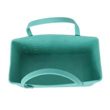 Teal Large Flexible Laundry Tote, Waterproof Reusable Washable Carry Bag, 18x8.75x13 Inches Multi-Use Storage For Home & Dorm - Giấc mơ xanh - Xem 10