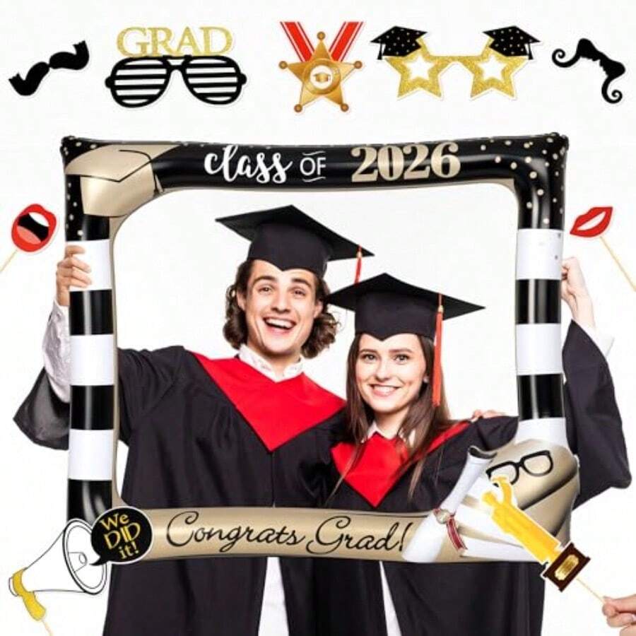 Class Of 2026 Graduation Photo Booth Props Set Iatable Photo Booth ...