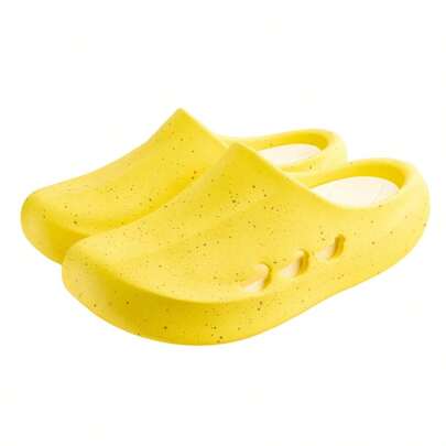 Dép lê nam đế EVA hình quả chuối, dép đi trong nhà tắm đế dày chống trơn trượt, dép bít mũi nhẹ, mềm mại, thoải mái, nhanh khô, thích hợp sử dụng trong nhà tắm, trong nhà, ngoài trời, bãi biển, hồ bơi mùa hè.