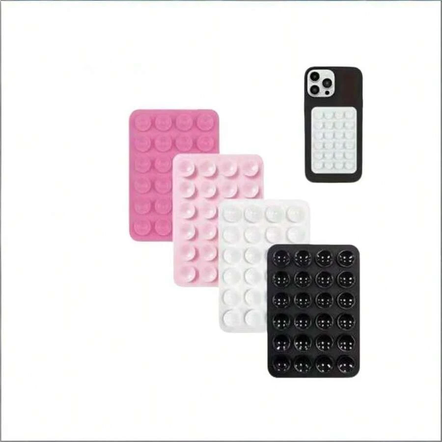 Silicone Suction Cup Phone Case, Single-Sided Stand, Strong Grip Hands-Free, Suitable For Selfie And Video, Perfect Gift - Multicolor - View 1