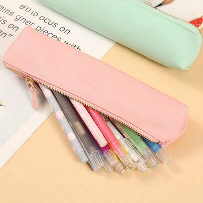1 hộp bút chì màu kẹo macaron dung lượng lớn, túi đựng bút bằng da PU chống thấm nước có khóa kéo, túi đựng văn phòng phẩm tối giản hiện đại, hộp bút di động phù hợp cho trường học, văn phòng, du lịch, túi đựng bút thiết kế dễ thương dành cho học sinh, thanh thiếu niên, bé gái, bé trai, quà tặng lý tưởng cho năm học mới, sinh nhật, Giáng sinh, tốt nghiệp.