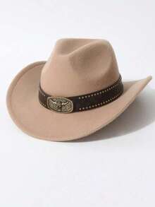 1顶男女通用复古西部牛仔帽 - 防晒爵士帽，适合休闲派对、西部主题活动、聚会、角色扮演、毕业典礼、徒步旅行等。 - 禮帽 - 查看 10