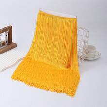 1 Yard 100cm Tassel Lace Trim Fringe Decor For Latin Dance Curtain Sewing Accessory Long Tassel For Sewing - Multicolor - View 22