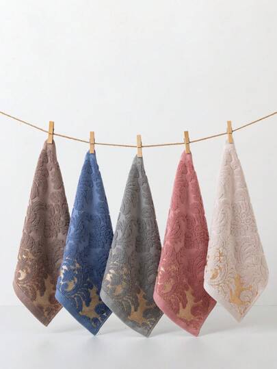 1/3/6 Pcs 34*34cm Pure Cotton Handkerchief, Minimalist Style, Multi-Color, Absorbent, Quick-Drying, Suitable For Men, Women, Couples, All Seasons, Convenient For Bathroom, Kitchen, Travel, Hotel, Outdoor, Holiday Gift