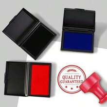 1 Bàn in nhanh khô màu đỏ hình chữ nhật Hộp mực in nhanh khô Hộp dấu vân tay Hộp niêm phong văn phòng tài chính Hộp mực in ngân hàng màu xanh đen - miếng đệm mực - Xem 7