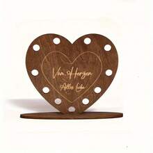 心形德国情书造型现金夹 - 精致木质钱夹，适合婚礼和圣诞节 - 1 YEAR - 查看 2