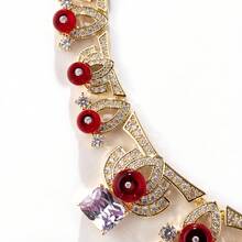 Bộ 3 món thời trang nữ gồm dây chuyền, bông tai thiết kế độc đáo đính đá Cubic Zirconia, và bộ trang sức phù hợp cho phái nữ, cô dâu, dự tiệc, đám cưới, quà tặng thời trang nữ. - Bộ trang sức - Xem 10