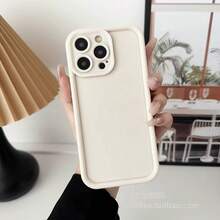 Shockproof Protective Case Compatible With IPhone 17e, Matte Soft Phone Back Cover Compatible With IPhone 17 Pro Max, 16, 15, 14, 13, Plus, 12, 11, Mini - Antique White - View 6