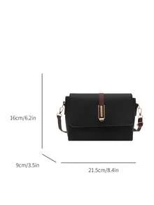 2026 Nueva Bolsa Cruzada Cuadrada de Cuero Suave, Bolso de Hombro con Sensación de Alta Gama, Adecuado para Madres, al por Mayor para Comercio Electrónico Transfronterizo - Negro - Ver 5