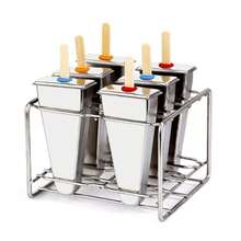 6/10pcs Easy Release 304 Stainless Steel Popsicle Mold Set With Metal Stand, Silver Minimalist Cylindrical With Lid, DIY Homemade Ice Pops Making For Summer Family Gatherings - Silver - View 12
