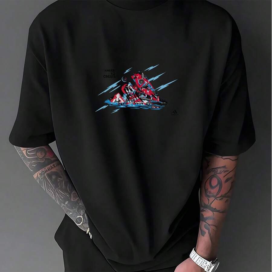 Herren T-Shirts - Black - View 1