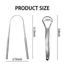 2 Pack Tongue ScraperStainl Steel Tongue Cleaners Tongue Scraper For Adults  Bad Breath And Fresh Breath Sier - As Pic - View 6