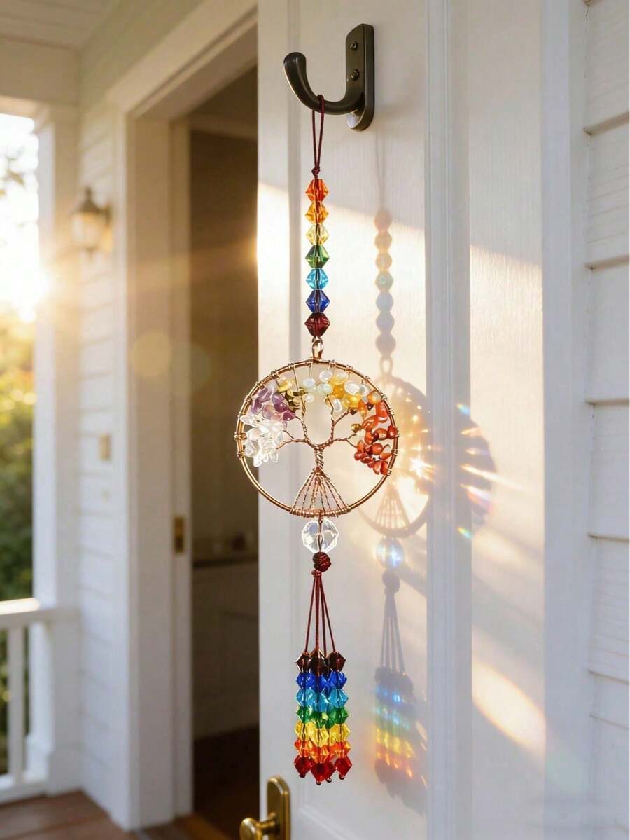 A Tree Of Life Sun Catcher Crystal Ornament,Home Decor ,Room Decor,Wall Decor Gifts Birthday Graduation