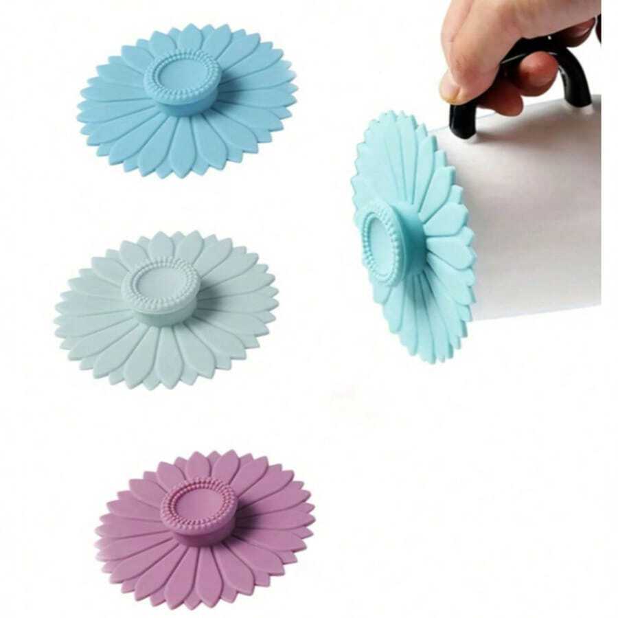 1/3 chiếc nắp cốc silicon chống bụi hình hoa hướng dương, phụ kiện cốc - Nhiều màu - Xem 1