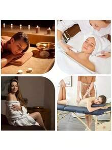 88.9厘米 x 213.36厘米一次性按摩床单，采用透气无纺布制成，是美容院面部和身体护理的理想一次性用品。 - 彩色 - 查看 6