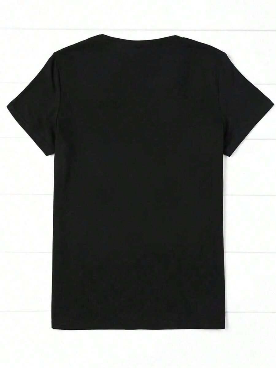 Camiseta Divertida para Latinos y Hispanos con Estampado RKMG - Negro - Ver 1