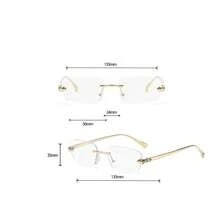 1 Pair Fashionable Casual Glasses For Women - 2520-transparent Sheet - View 2