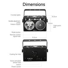 Đèn DJ cho tiệc tùng, đèn cầu disco, đèn chiếu nhấp nháy, đèn LED điều khiển từ xa kích hoạt âm thanh, các buổi họp mặt gia đình, trình diễn ánh sáng, biểu diễn trực tiếp, câu lạc bộ cắm trại, quán bar, karaoke, sinh nhật, ngày lễ, lễ hội, phòng nghe nhìn, đèn tạo không khí cho phòng tập thể dục. - Đèn trang trí tiệc theo chủ đề - Xem 10