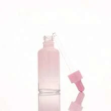 1 Chai nhỏ giọt thủy tinh màu hồng gradient, chai đựng tinh dầu thủy tinh mờ có thể tái sử dụng kèm ống nhỏ giọt thủy tinh, hộp đựng mỹ phẩm chống rò rỉ dùng cho serum, sản phẩm chăm sóc da, nước hoa, chai du lịch tối giản thẩm mỹ - Nhiều màu - Xem 11