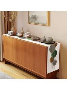 1 件亚麻质感桌旗，现代简约长方形桌布，适用于厨房、餐桌、派对、婚礼装饰，可水洗，也适用于玄关、家庭聚会、咖啡桌、客厅 - 彩色 - 查看 5