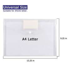 5pcs Thick Plastic A4 File Folder, Candy Color Document Organizer Bag, Multi-Layer Expanding File Folder, Document Storage Bag - Multicolor - View 11