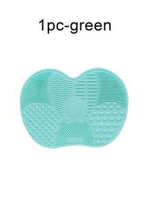 1/2 Peça Almofada de Limpeza de Pincel Cosmético de Silicone, Com Ventosa, Ferramenta Portátil de Limpeza de Pincel Cosmético, Almofada de Limpeza de Pincel Cosmético de Silicone com Formato de Maçã, Adequada para Pincel Cosmético, Esponja Cosmética, Pó e Muito Adequada para Viagem, Família, Escola, Dormitório, Férias, Reunião, Etc. - multicolorido - Visão 13