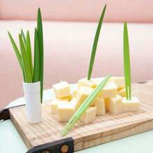 10pcs New Bamboo Leaf & Tree Leaf Shaped Fruit Picks, Kitchen Supplies - Multicolor - View 12