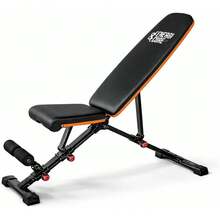 Energi Core - Banco de entrenamiento ajustable para gimnasio en casa, banco de pesas plegable inclinado para entrenamiento de fuerza de cuerpo completo, banco de ejercicios compacto para mancuernas y - 1 - Ver 1