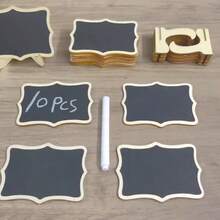 20pcs/10sets Food Mini Chalkboard Signs With Stand, Wedding Signs, Chalkboard, Food Labels, Place Cards, Information Board, Party Supplies And Event Decorations - Comes With Chalk Markers - Arc - View 9