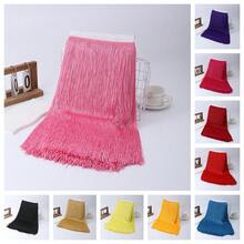 1 Yard 100cm Tassel Lace Trim Fringe Decor For Latin Dance Curtain Sewing Accessory Long Tassel For Sewing - Multicolor - View 12
