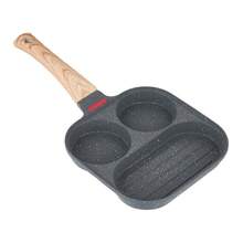 LIVINGANDHOME 3-Hole Non-Stick Egg Frying Pan For Kitchen,Camping - 查看 5