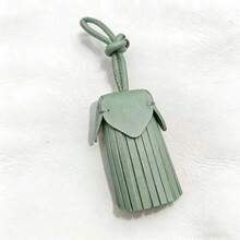 1pc Tassel Pendant Leather Bag Accessory Fashion Hanging Strap Charm Car Key Chain Decoration Travel Essentials - Multicolor - View 18