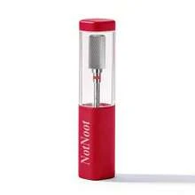 NotNoot 1 mũi khoan móng tay acrylic bằng vonfram cacbua, 3/32" hình trụ phẳng chuyên nghiệp 2 chiều, dùng để đánh bóng và tẩy keo móng tay. - Nhiều màu - Xem 4