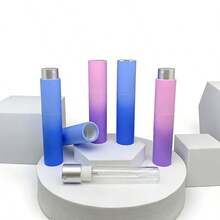 4 chai xịt nước hoa du lịch 10ml có thể nạp lại, chai xịt nước hoa mini rỗng dùng để đựng dung dịch cạo râu. - Màu hồng tím (4 chiếc) - Xem 7