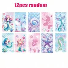 12pcs Mermaid Spiral Notebooks, Student Notebooks, Vocabulary Notebooks, Spiral Notebooks, Sketchbooks, Memo Pads, School Supplies, Student Prizes, Party Notebooks, Back To School Stationery, Christmas Memo Pads - Multicolor - View 13