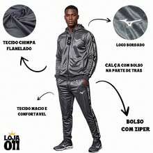 Men's Chimpa Training And Gym Set - Shirt + Pants - 灰色 - 查看 2