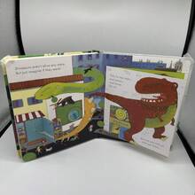 Foldable Pop-Up Dinosaur Theme Learning Materials | Made Of Cardboard, Foldable Inner Pages, Family Reading, English Learning, Cognitive Enlightenment, Language Development, Halloween, Christmas, Early Education, Vivid And Interesting Illustrations, Science Education - Multicolor - View 4