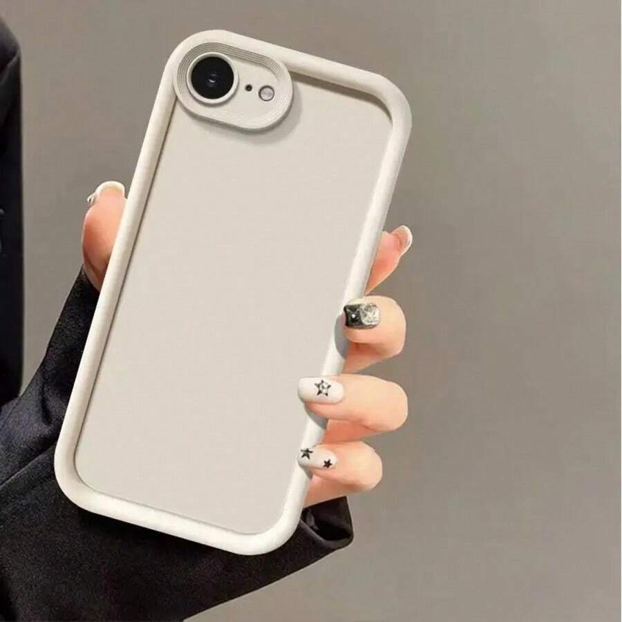 Shockproof Protective Case Compatible With IPhone 17e, Matte Soft Phone Back Cover Compatible With IPhone 17 Pro Max, 16, 15, 14, 13, Plus, 12, 11, Mini - Antique White - View 1