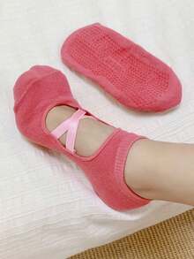 1/8 Pair Yoga/Pilates Non-Slip Breathable Moisture-Wicking Socks (Socks Only, No Board) - Multicolor - View 12