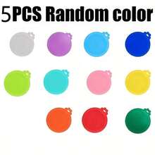 1/2/5pcs Random Color Cat/Dog Can Lid, Fresh Keeping Silicone Seal Cover, Universal Canned Food Lid - Multicolor - View 14