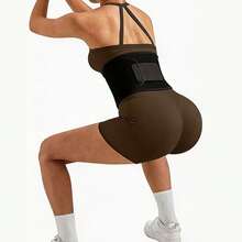 ARUNOW Waist Trainer For Women Lower Belly Fat, Waist Sweat Band For Women, Belly Band Sweat Belt, Stomach Wrap - Black - View 6