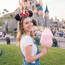 Disney 1件迪士尼主題髮箍，經典波點風格，角色扮演服裝，卡通耳朵髮箍，個性化節日派對設計，髮飾 - 彩色 - 查看 5