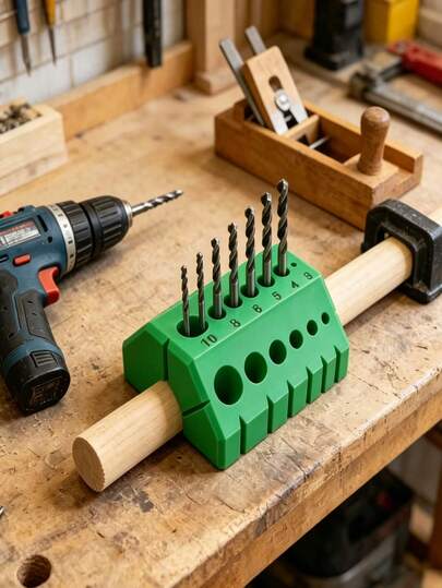 Drill Guide, Drill Positioning Tool Designed For 45° And 90° Angle Drilling, With Digital Orientation, Precise Drilling Assistance, Suitable For Bevel Joints, Frames And Decking Construction, Drill Bit Not Included