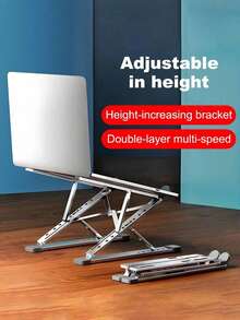 New N8 Laptop Stand, Aluminum Alloy Portable Desktop Computer Holder, Foldable Suspended Dual-Layer Stand, Sturdy Support For Laptop - View 6