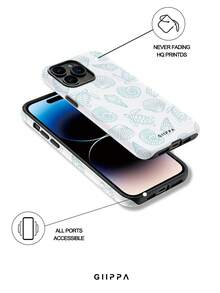 A Stylish Phone Case That Does Not Include A Lanyard Or Stand. This 17 Pro Phone Case Features A Sea Turtle And Shell Design In Light Blue And Is Compatible With The 16/15/14 Pro. A Stylish And Unique Korean-Style Phone Case Is Also Compatible With The 11/12/13/14/15/16 Pro Plus. Its Elegant Design Is Suitable For Both Men And Women, Making It A Great Gift For Christmas, Valentine's Day, Easter, Weddings, And Birthdays. - 淺藍色 - 查看 5