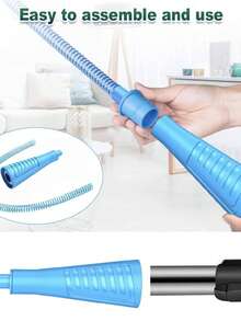 Kit de limpeza de dutos de secadora, acessório de aspirador de pó para dutos de secadora, espanador multifuncional V1, ferramenta de limpeza elétrica e mangueira de sucção para dutos de secadora. - Multicolorido - Ver 3