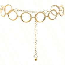 Simple Belt Chain Punk Waist Chain Long Tassel Link Circle Round Dr Belt Body Chain Daily Jewelry - Circlelongchain - View 1